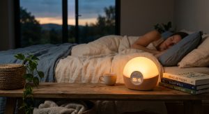 Lumie - Simulateur d’aube et de crépuscule Sunrise Alarm - Détails des variations de luminosité pour luminothérapie
