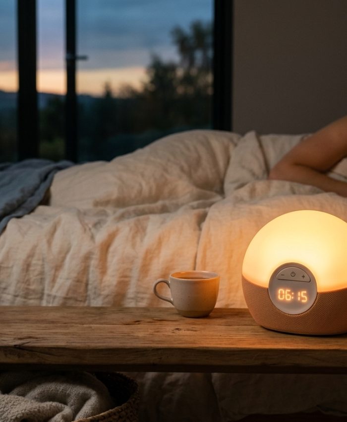 Lumie - Simulateur d’aube et de crépuscule Sunrise Alarm - Détails des variations de luminosité pour luminothérapie