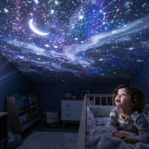 Veilleuse enfant projection plafond Xanlite AstroLite - Détails