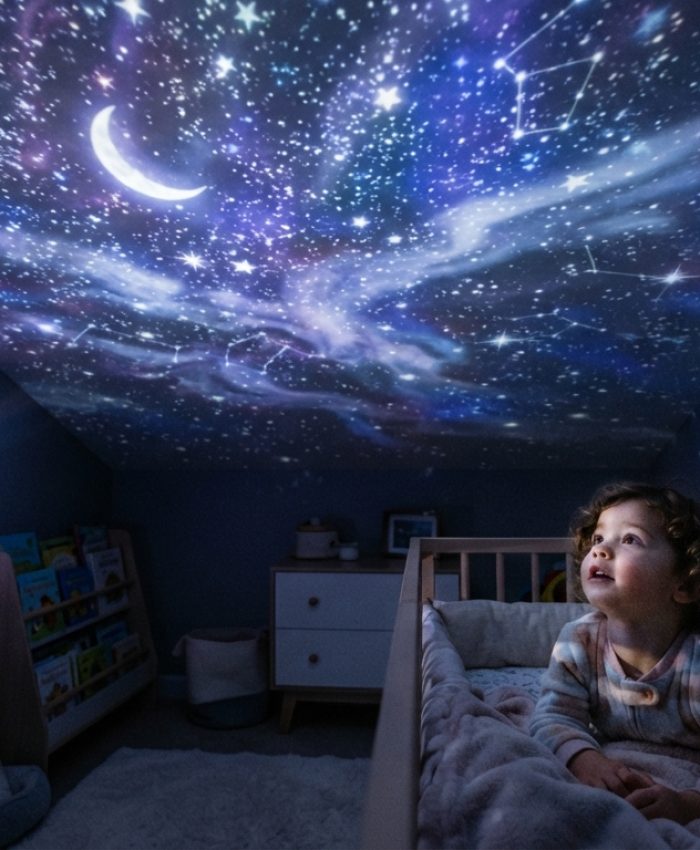 Veilleuse enfant projection plafond Xanlite AstroLite - Détails
